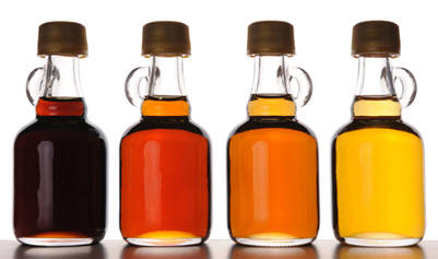 Different Grades of Maple Syrup